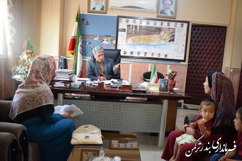 ملاقات مردمی فرماندار شهرستان ترکمن برگزار شد