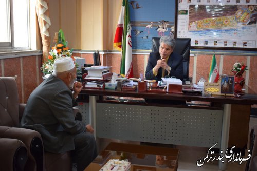 ملاقات عمومی فرماندار شهرستان ترکمن برگزار شد