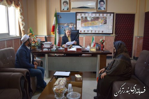 ملاقات عمومی فرماندار شهرستان ترکمن برگزار شد
