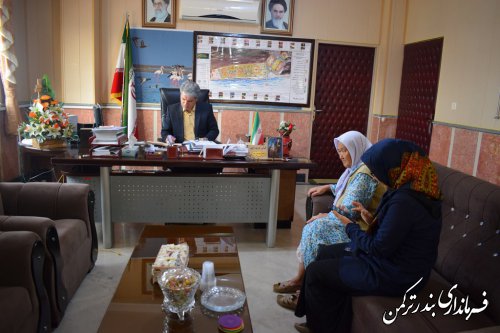 ملاقات عمومی فرماندار شهرستان ترکمن برگزار شد