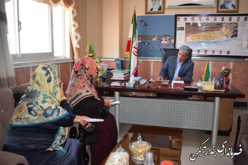 ملاقات مردمی فرماندار شهرستان ترکمن برگزار شد