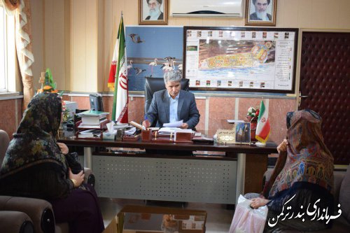 ملاقات مردمی فرماندار شهرستان ترکمن برگزار شد