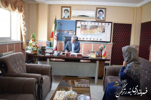 ملاقات مردمی فرماندار شهرستان ترکمن برگزار شد