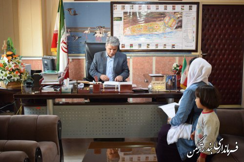 ملاقات مردمی فرماندار شهرستان ترکمن برگزار شد