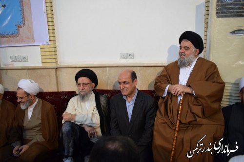 حضور فرماندار شهرستان بندرترکمن در جشن بزرگ میلاد رسول اکرم در مسجد جامع آق قلا