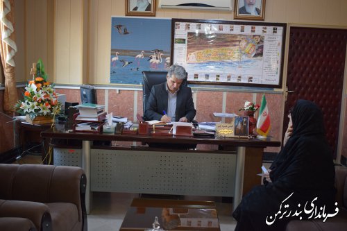 ملاقات عمومی فرماندار شهرستان ترکمن برگزار شد