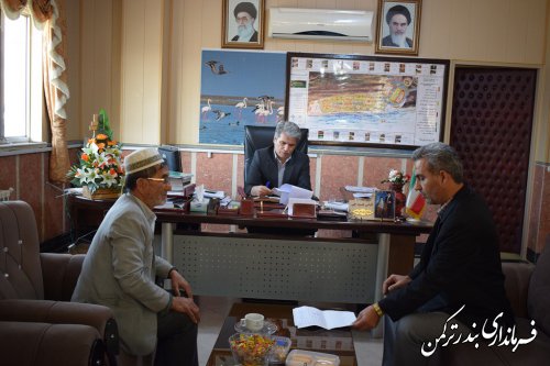 ملاقات عمومی فرماندار شهرستان ترکمن برگزار شد