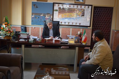 ملاقات عمومی فرماندار شهرستان ترکمن برگزار شد