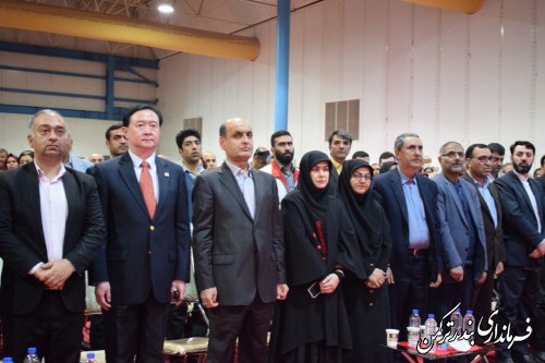 حضور فرماندار بندرترکمن در آیین افتتاحیه سیزدهمین جشنواره بین المللی فرهنگ اقوام استان گلستان