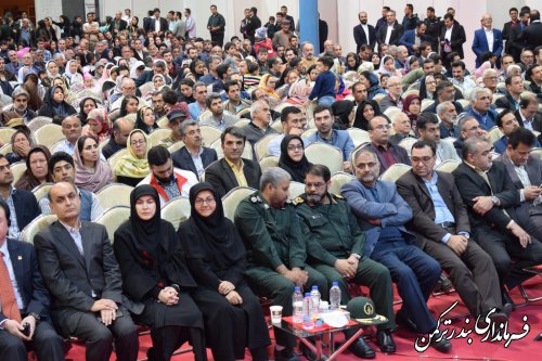 حضور فرماندار بندرترکمن در آیین افتتاحیه سیزدهمین جشنواره بین المللی فرهنگ اقوام استان گلستان
