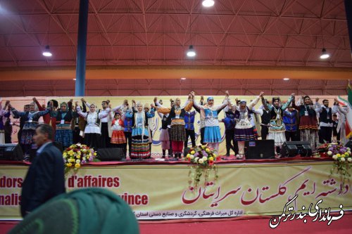 حضور فرماندار بندرترکمن در آیین افتتاحیه سیزدهمین جشنواره بین المللی فرهنگ اقوام استان گلستان
