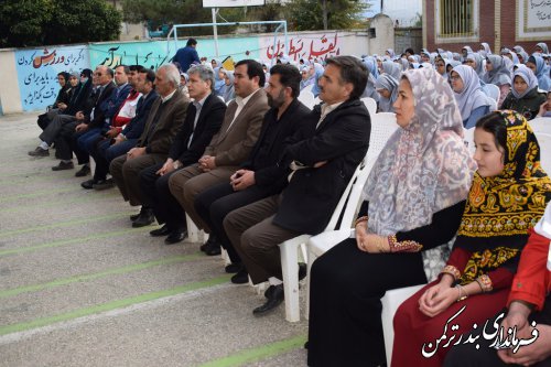 مراسم متمرکز استانی زنگ کتاب و کتابخوانی در شهرستان ترکمن برگزار شد