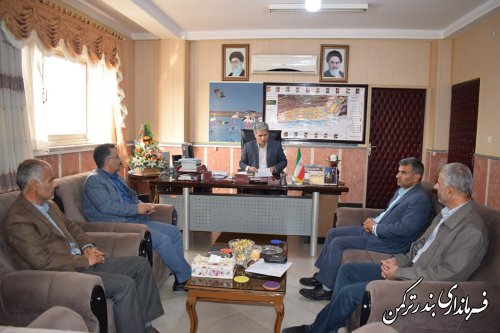 مسئول حراست فرمانداری شهرستان ترکمن معارفه شد