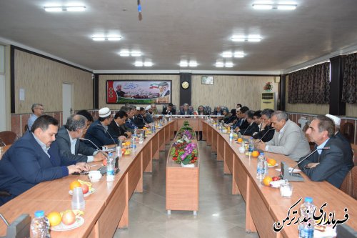 جلسه تعیین اعضای هیئت اجرایی انتخابات یازدهمین دوره مجلس شورای اسلامی شهرستان ترکمن برگزار شد
