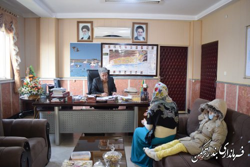 ملاقات مردمی فرماندار شهرستان ترکمن برگزار شد