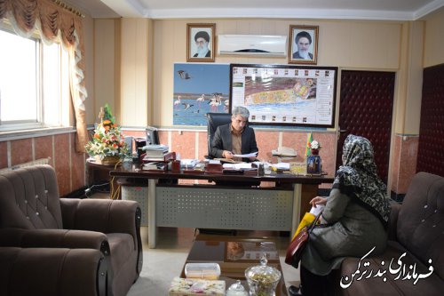 ملاقات مردمی فرماندار شهرستان ترکمن برگزار شد