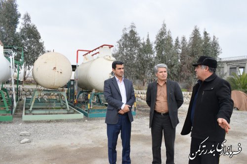 بازدید فرماندار شهرستان ترکمن از شرکت اورسا گاز