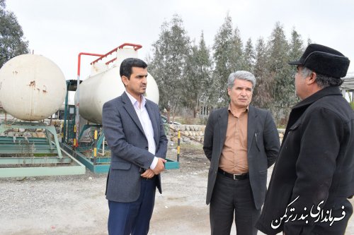 بازدید فرماندار شهرستان ترکمن از شرکت اورسا گاز