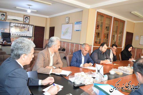 سومین جلسه هماهنگی برگزاری انتخابات فرمانداری شهرستان ترکمن برگزار شد