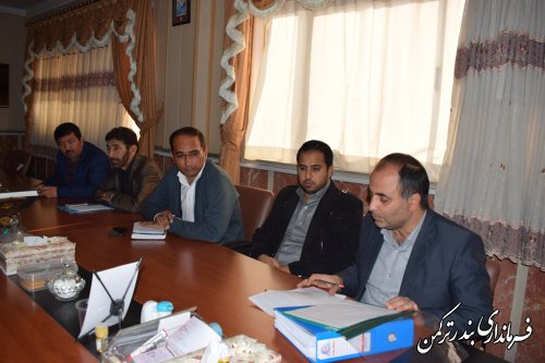 سومین جلسه هماهنگی برگزاری انتخابات فرمانداری شهرستان ترکمن برگزار شد
