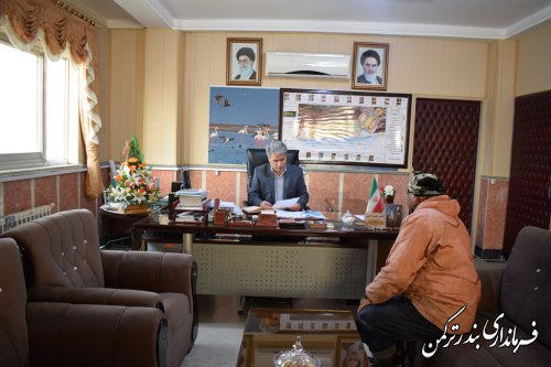 ملاقات عمومی فرماندار شهرستان ترکمن برگزار شد