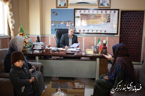 ملاقات مردمی فرماندار شهرستان ترکمن برگزار شد