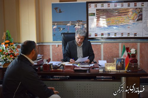 ملاقات مردمی فرماندار شهرستان ترکمن برگزار شد