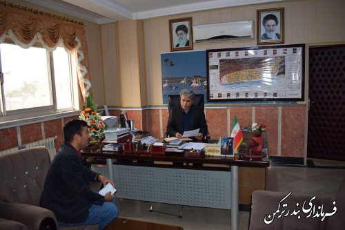 ملاقات عمومی فرماندار شهرستان ترکمن برگزار شد