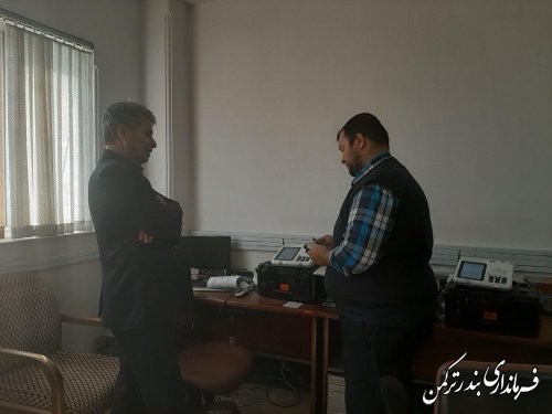 بازدید فرماندار شهرستان بندرترکمن از اجرای مانور کشوری شبیه سازی انتخابات 