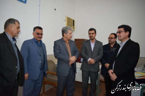 بازدید فرماندار شهرستان بندرترکمن از بخشداری سیجوال