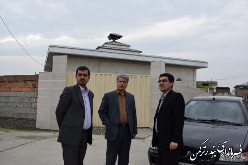 بازدید فرماندار شهرستان بندرترکمن از شعب اخذ رای شهرستان