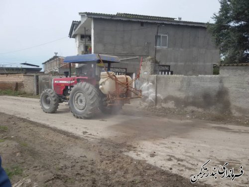ضد عفونی و گندزدایی معابر روستای خمبرآباد