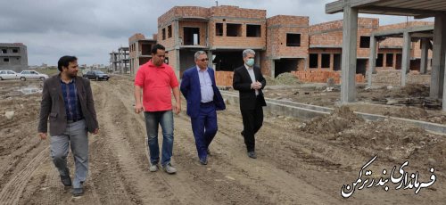 بازدید فرماندار از روند احداث شهرک مسکونی چوگان در بندرترکمن
