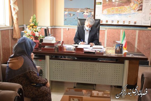ملاقات عمومی فرماندار شهرستان ترکمن برگزار شد