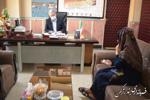 ملاقات عمومی فرماندار شهرستان ترکمن برگزار شد