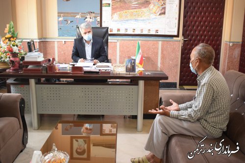 ملاقات عمومی فرماندار شهرستان ترکمن برگزار شد