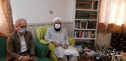 دیدار سرپرست فرمانداری شهرستان ترکمن با ائمه جمعه شهرستان