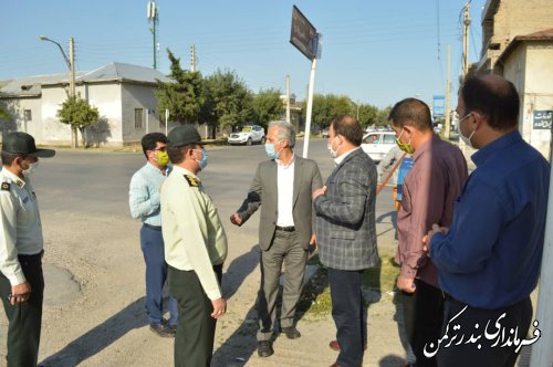 بازدید میدانی سرپرست فرمانداری از سطح شهر بندرترکمن