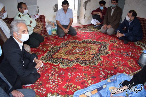 تجلیل فرماندار شهرستان ترکمن از تعدادی از سالمندان شهرستان