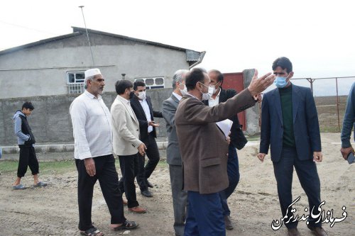 بازدید فرماندار شهرستان ترکمن از روستای قره قاشلی