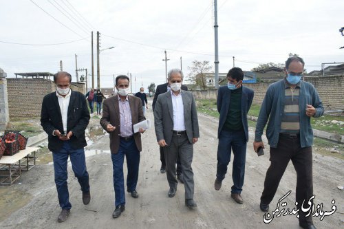 بازدید فرماندار شهرستان ترکمن از روستای قره قاشلی