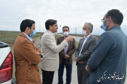 بازدید فرماندار شهرستان ترکمن از روستای قره قاشلی