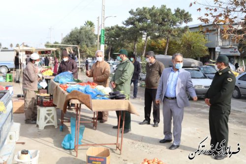 بازدید فرماندار ترکمن از بازار، اصناف، بانک ها و دفاتر ثبت اسناد و ازدواج شهرستان 