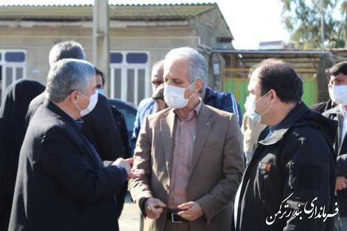 حضور معاون هماهنگی امور عمرانی استاندار در شهرستان ترکمن