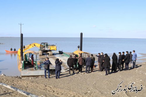 حضور معاون هماهنگی امور عمرانی استاندار در شهرستان ترکمن