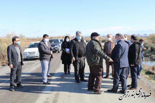 بازدید معاون هماهنگی امور عمرانی استاندار از بارج لایروب و طرح تدقیق محدوده شهر بندرترکمن