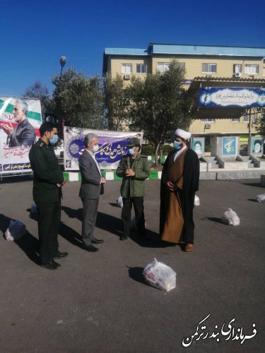 رزمایش همدلی و کمک مومنانه در شهرستان ترکمن