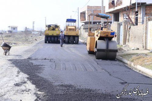 بازدید فرماندار ترکمن از روند اجرای طرح هادی روستای زابل محله سفلی