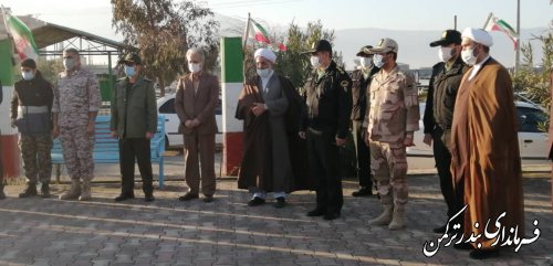 گلزارشهدای بهشت فاطمه شهرستان ترکمن غباروبی و عطرافشانی شد