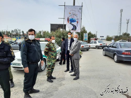 بازدید فرماندار از اسکله بندرترکمن